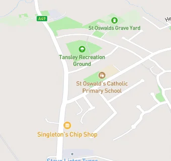 map for St Oswalds RC Primary School