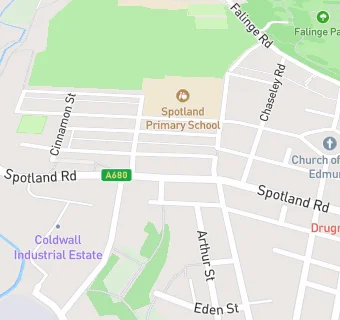 map for Spotland Road Post Office