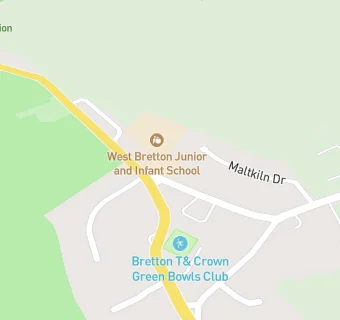 map for West Bretton Junior and Infant School