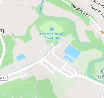 map for Armitage Bridge Cricket Club