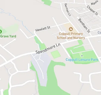 map for Coppull Conservative Club