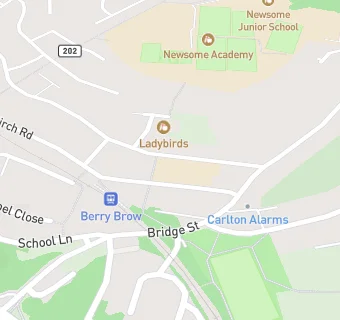 map for Berry Brow Infant and Nursery School