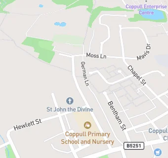 map for Coppull Primary School & Children's Centre