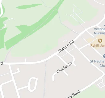 map for Ryhill Village Social Club