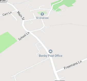 map for Bonby Post Office
