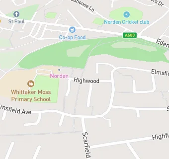 map for Whittaker Moss Primary School