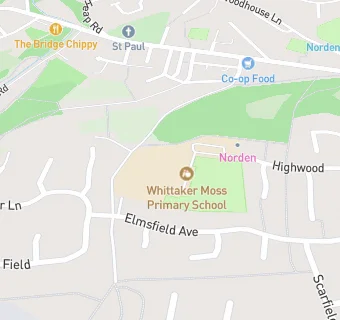 map for Whittaker Moss Primary School