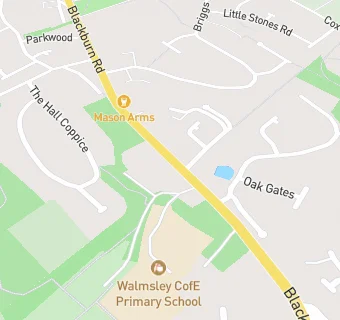map for Christ Church Walmsley Caterers Group