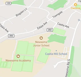 map for Newsome Junior School