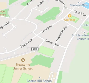 map for Newsome Junior School