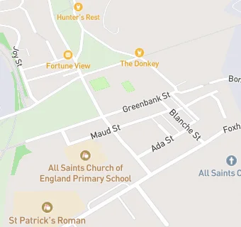 map for All Saints C of E School