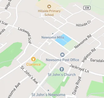 map for Newsome Dental Practice