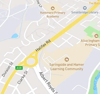 map for Hamer Community Primary School