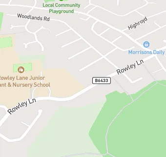 map for Rowley Lane Junior Infant And Nursery School