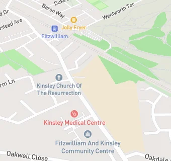 map for Kinsley Primary (J and I) School