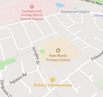 map for Kew Woods Primary School