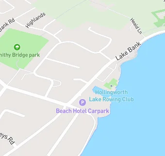 map for Hollingworth Lake Rowing Club