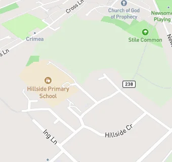 map for Hillside Primary School