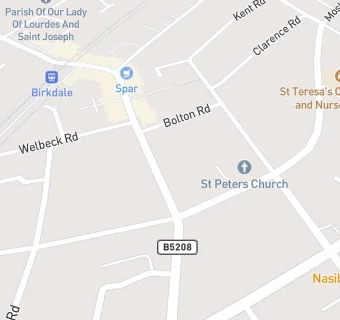 map for Birkdale Labour Club