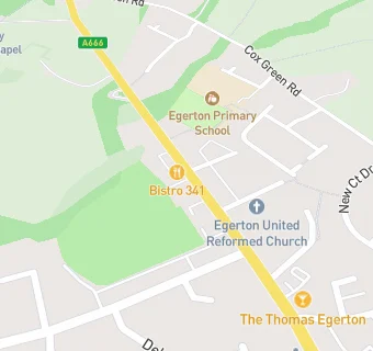map for Egerton Cricket Club