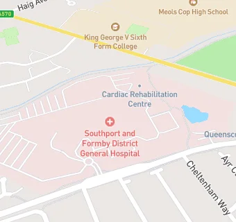 map for Southport Hospital