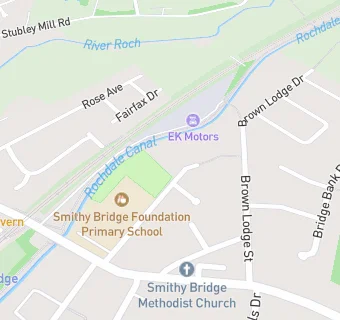 map for Smithy Bridge CP School