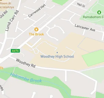 map for Woodhey High School