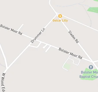 map for Bolster Moor Coffee Shop