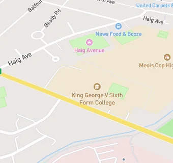 map for King George V College