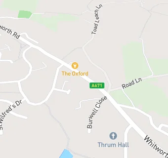 map for The Oxford Inn