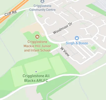 map for Crigglestone All Blacks Arlfc