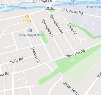 map for Thornton Lodge Surgery