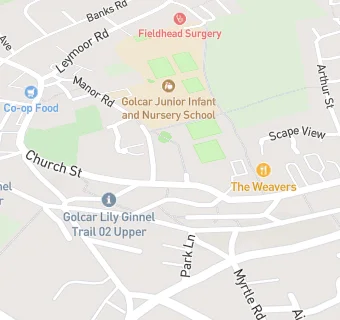 map for Golcar Central Liberal Club