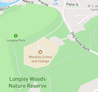 map for Woodley School And College