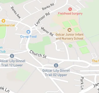 map for Golcar Community Lunch Club