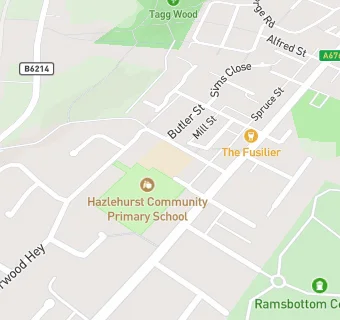 map for Hazlehurst Community Primary School