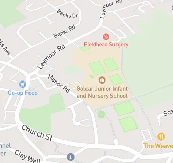 map for Golcar Junior Infant and Nursery School