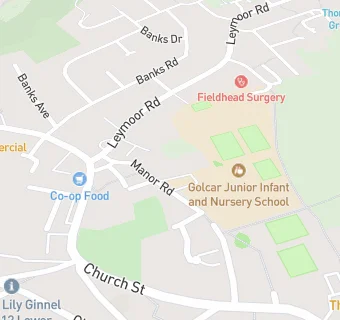 map for Golcar Junior Infant And Nursery School