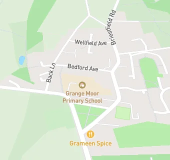 map for Grange Moor Primary School