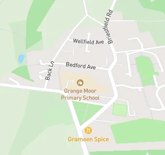 map for Grange Moor Primary School