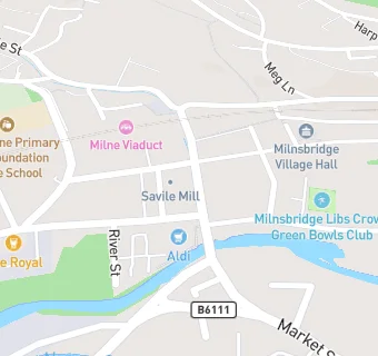 map for Milnsbridge Dental Practice