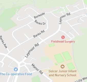 map for Fieldhead Surgery