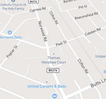 map for Thomas Henshaw Court