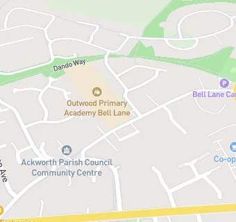 map for Outwood Primary Academy Bell Lane