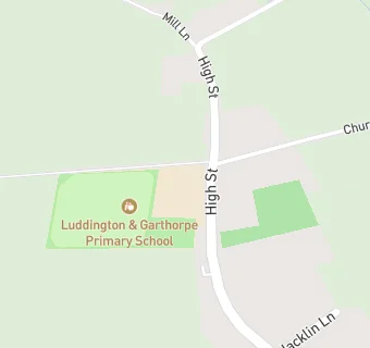 map for Luddington & Garthorpe Primary