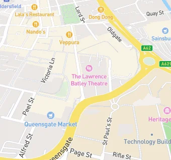 map for Lawrence Batley Theatre