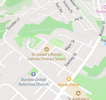 map for St. Josephs R C Primary School