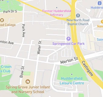 map for Budgens - Springwood Street