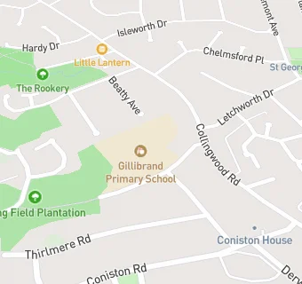 map for Gillibrand Primary School