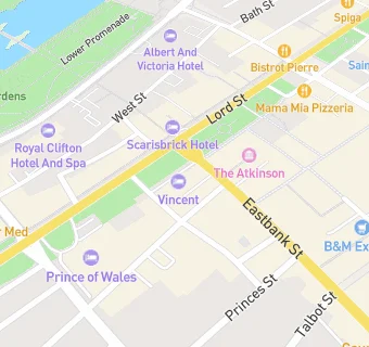 map for Vincent Hotel